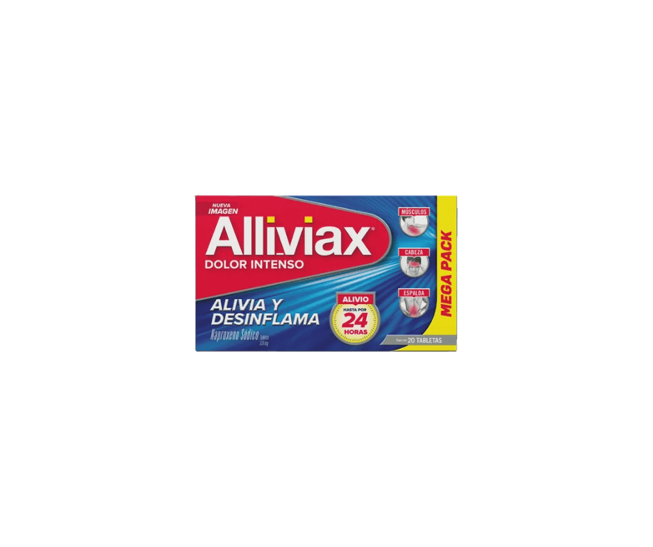 Alliviax Dolor Intenso 550 mg, 20 tabletas